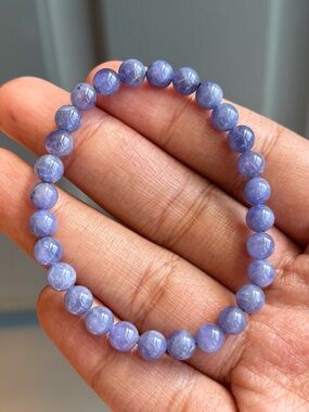 HQ Tanzanite Crystal Bracelet 6.4mm